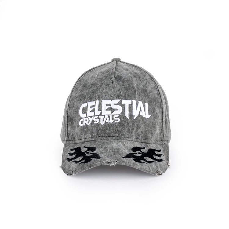 Destroyed Baseball Cap - Washed Black