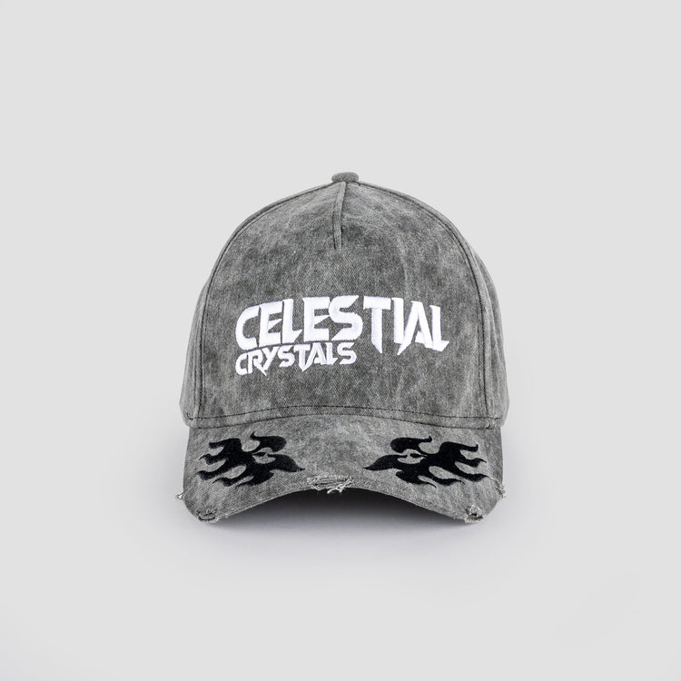 Destroyed Baseball Cap - Washed Black