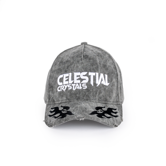 Destroyed Baseball Cap - Washed Black